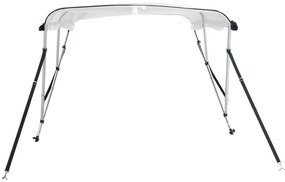 Toldo de 3 arcos Bimini c/ paredes laterais 183x(170-182)x137cm