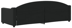 Sofá-cama 80x200 cm tecido preto