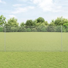 Cerca de Arame Soldado com 44 Postes U Cinza 1.4x50 m Aço