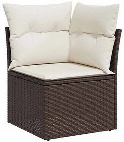 Conjunto de Sofá de Jardim vidaXL de 8 Peças com Almofadas em Rattan M