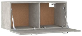 Armário parede 80x36,5x35 cm derivados madeira cinzento sonoma
