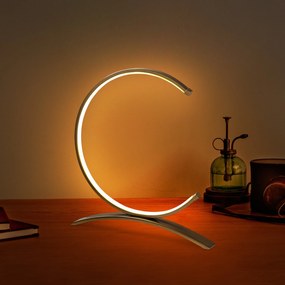 Candeeiro de Mesa Moon – Dourado – 35x34x4 cm