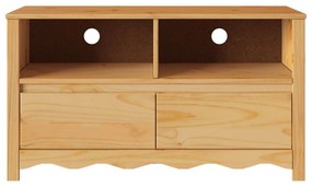 Cabide de TV vidaXL "DRAMMEN" 99x43x55 cm de Madeira Sólida de Pinheir