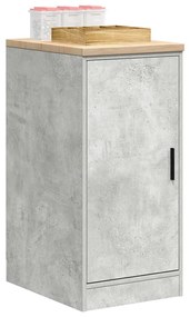 Armário de arrumação de garagem Betão Cinzento 40x51x85 cm
