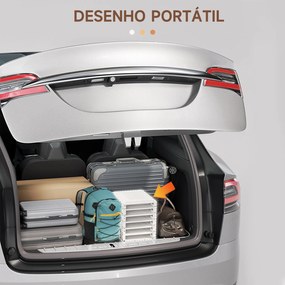 HOMCOM Móvel Sapateiro Dobrável Organizador de Sapatos com 3 Portas Magnéticas 3 Prateleiras para 6 Pares de Sapatos para Entrada Corredor Dormitório 27x34x99cm Branco e Marrom