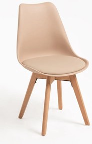 Pack 4 Cadeiras Synk Basic - Tapioca Bege