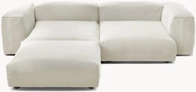 Sofá de canto modular em veludo Vetsak (3 lugares)