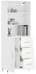 Armário alto 69,5x34x180 cm derivados de madeira branco