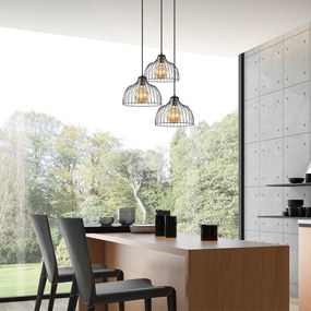 Candeeiro de Teto Kozan – Preto Antigo – 56 x 56 x 46-126 cm
