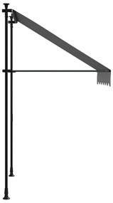 Toldo retrátil 150x150 cm tecido e aço antracite