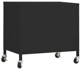 Armário de arrumação aço 60x35x56 cm preto