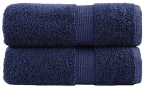 Toalhas bidé premium SOLUND 2pcs 30x50 cm 600 gsm azul-marinho