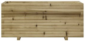 Vaso/floreira de jardim 110x40x49,5 cm madeira pinho impregnada
