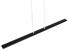 Candeeiro suspenso moderno preto 90cm LED - BANDA Moderno