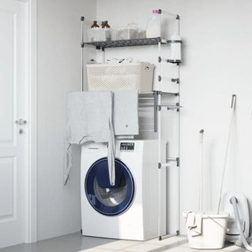 154608 vidaXL Prateleira para máquina de lavar roupa 77x52x192 cm alumínio