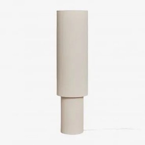 Lâmpada De Pé Em Linho E Ferro Gioura Crema Linho & ↑125 Cm - Sklum