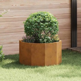 vidaXL Floreira Ferro Enferrujado 60 x 60 x 35 cm