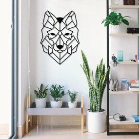 Acessório Decorativo de Parede Metal Wolf2 – Preto – 41 x 57 cm