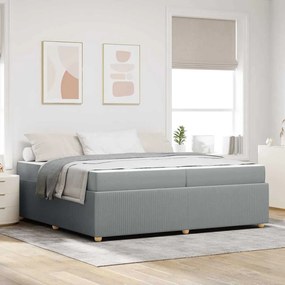 vidaXL Estrutura da Cama Cinzento-claro 200 x 200 cm tecido