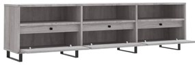 Móvel de TV 150x30x44,5 cm derivados de madeira cinzento sonoma