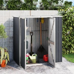vidaXL Abrigo ferramentas jardim aço galvanizado antracite