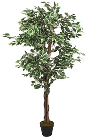 359029 vidaXL Figueira artificial 1260 folhas 200 cm verde