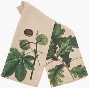 Panos de cozinha em linho Oak & Horse Chestnut, conjunto de 2