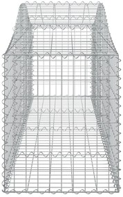 Cestos gabião arqueados 12pcs 200x50x60/80 cm ferro galvanizado