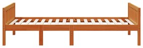 Cama de criança sem colchão 90x200 cm pinho maciço castanho-mel