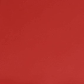 Cadeira de massagens couro artificial vermelho tinto