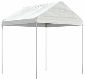 vidaXL Gazebo com telhado 2,28x2,23x2,69 m polietileno branco
