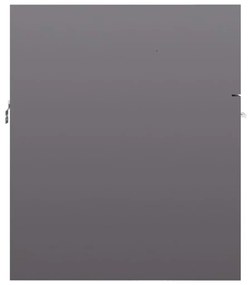 Armário lavatório 41x38,5x46cm contraplacado cinzento brilhante