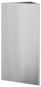 Vaso/floreira de jardim triangular 40x40x75 cm aço galvanizado