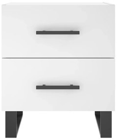 Mesas de cabeceira 2 pcs 40x35x47,5 cm deriv. de madeira branco