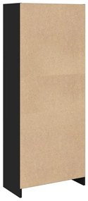 Estante 57x28,5x141 cm derivados de madeira preto