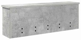 Cabideiro de Parede Cinzento cimento 75 x 16 x 26 cm