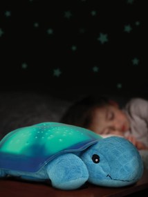 Luz de presença com projetor de estrelas, CLOUD B Twilight azul claro liso com motivo