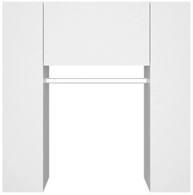 Armários de corredor 2 pcs derivados de madeira branco