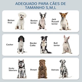 PawHut Comedouro Elevado para Cães com 4 Alturas Ajustáveis Comedouro