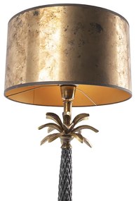 Candeeiro de mesa Art Deco bronze com cúpula bronze 35 cm - Areka Art Deco
