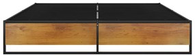 Estrutura de cama 160x200 cm metal preto