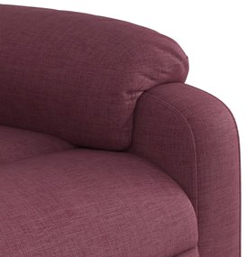 Poltrona de massagens reclinável tecido roxo