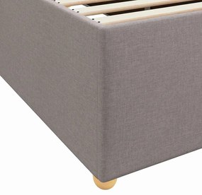 Estrutura da Cama Cinzento-acastanhado 160 x 200 cm tecido
