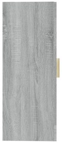 Armário de parede suspenso 69,5x34x90 cm sonoma cinza