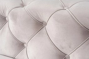 Sofá de 4 Lugares Como – Cinzento Claro – 344x90x72 cm