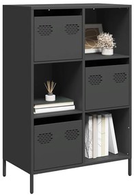 Móvel alto 68x39x103,5 cm aço preto