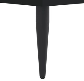Estrutura de cama sem colchão 160x200 cm preto