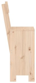 Cadeiras de bar 2 pcs 40x48,5x115,5 cm madeira de pinho maciça