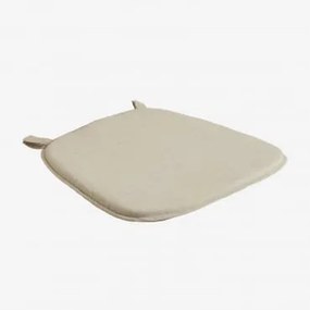 Almofada Para Cadeira Gouda Tecido Creme Bege - Sklum