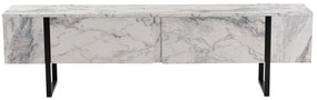 Móvel de TV Serenity – Mármore Freesia Preto – 180x50x29,5 cm